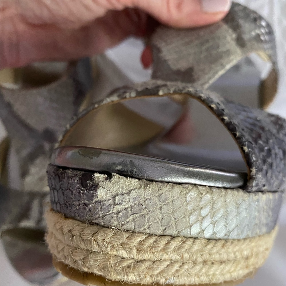 Jimmy Choo Espadrille Platform Python Sandals - image 8